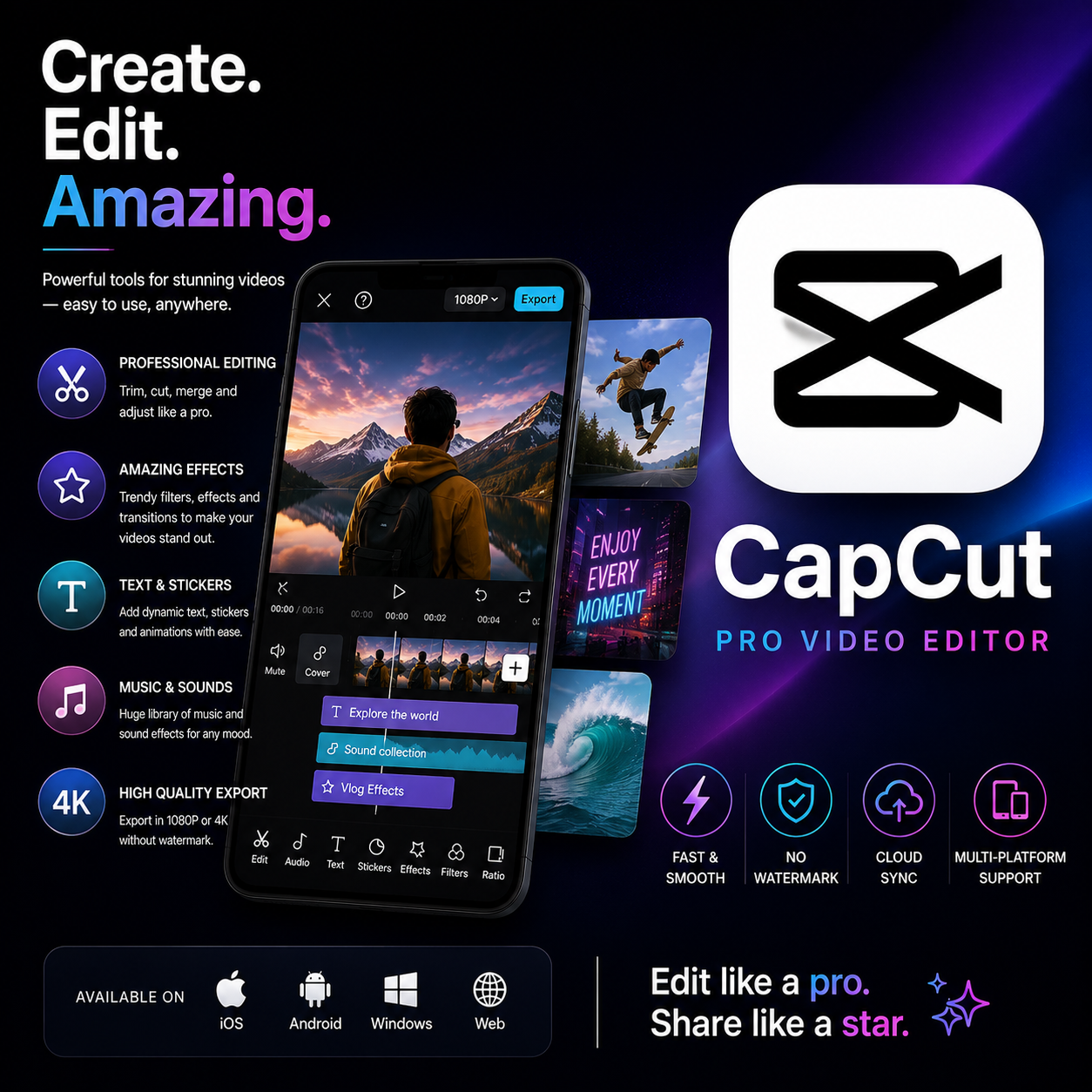 CapCut Pro Official Subscription